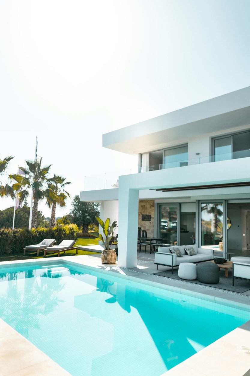 Luxury villa with a pool on the Costa del Sol cared for by Oka Nannys